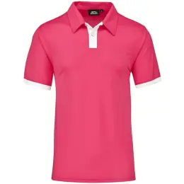 Mens Contest Golf Shirt Pink